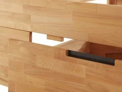 TaBoLe Möbel Massivholzbett "Ema" mit Bettkasten - Breite: 160 cm - Mit Bettkasten - 2 Bettkästen -Deutschland Betten Verkäufe 2022 01b038ec73184d3f923add28e1f56ba8