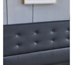 Sensoreve Bett aus schwarzem Kunstleder 140x200cm -Deutschland Betten Verkäufe 2022 0263908f44d34c04a2fb1b96a69c886d