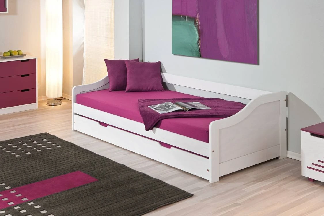 Dmora Einzelbett mit zweitem Bett und Auszug 5 Dmora Einzelbett mit zweitem Bett und Auszug – Bild 3