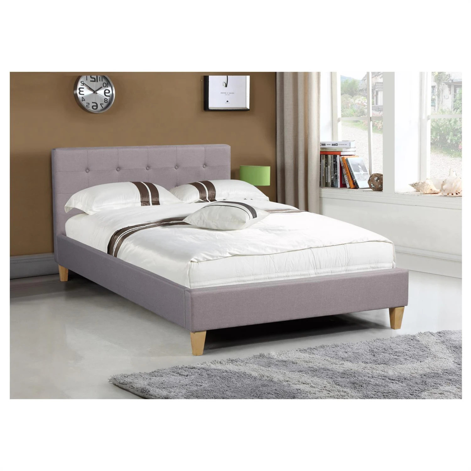 CARO-Möbel Polsterbett ADELE 120x200 cm 4 CARO-Möbel Polsterbett ADELE 120x200 cm – Bild 2