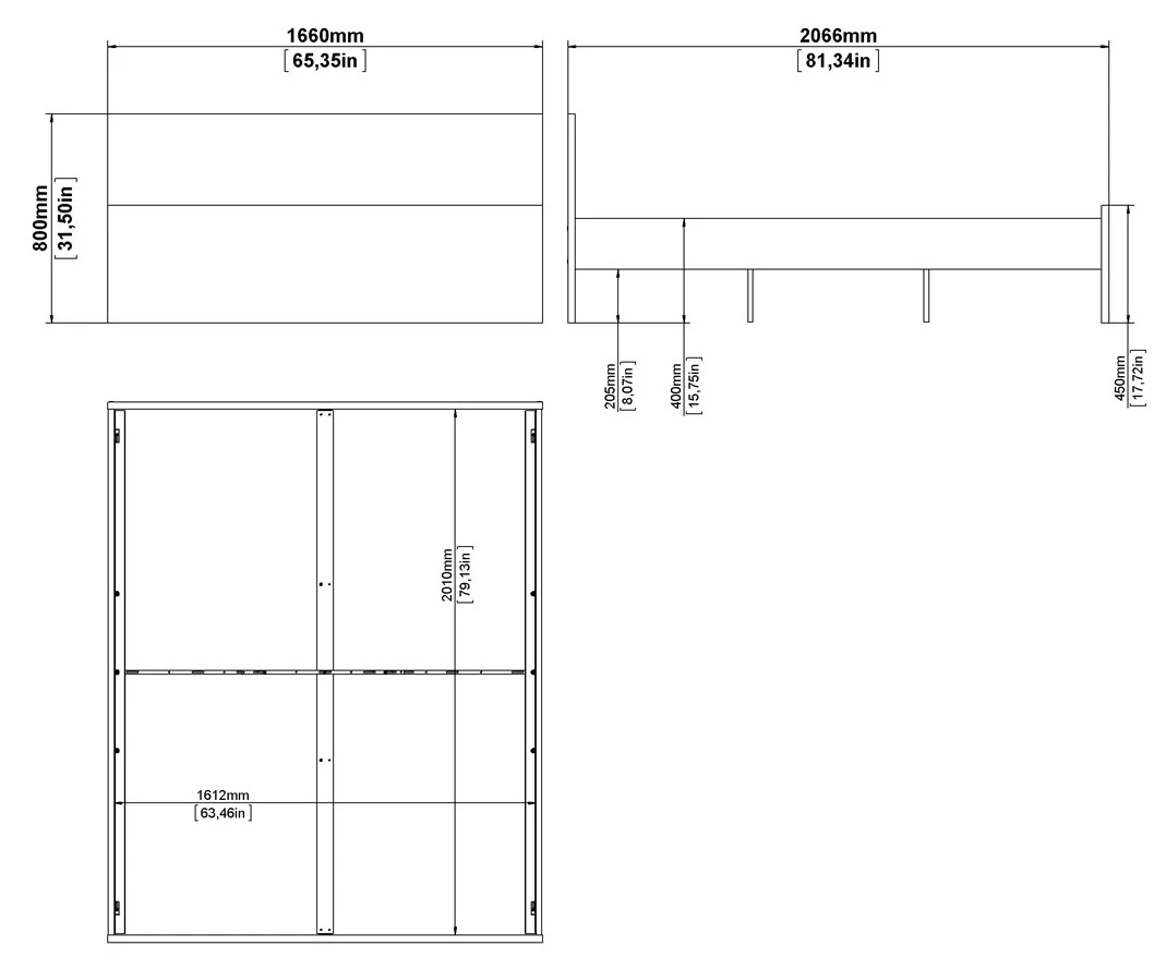 Ebuy24 Nada Bett 160 - Glas Weiß 11 Ebuy24 Nada Bett 160 - Glas Weiß – Bild 9