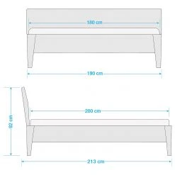Ars Natura Massivholzbett LayaWOOD - Eiche - 180 x 200cm -Deutschland Betten Verkäufe 2022 1000012829 210727 08171400002 SKETCH DETAILS P000000001000012829 sketch