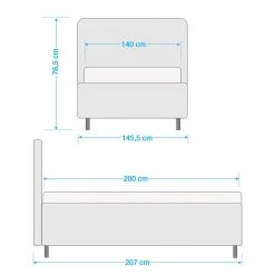 Meise.möbel Polsterbett Hip Hop - Webstoff Grau -Deutschland Betten Verkäufe 2022 1000057300 210713 08432300182 SKETCH DETAILS P000000001000057300 sketch 1