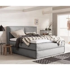 Boxspringbett Kinx - Stoff KINX: Grau - 180 x 200cm - H2 - 130 cm 30 Boxspringbett Kinx - Stoff KINX: Grau - 180 x 200cm - H2 - 130 cm -Deutschland Betten Verkäufe 2022 1000062031 180615 124843138 MOOD GALLERYIMAGES P000000001000062031 mood