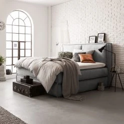 Boxspringbett Kinx - Stoff KINX: Grau - 180 x 200cm - H2 - 130 cm 31 Boxspringbett Kinx - Stoff KINX: Grau - 180 x 200cm - H2 - 130 cm -Deutschland Betten Verkäufe 2022 1000062031 180615 124843139 MOOD GALLERYIMAGES P000000001000062031 mood