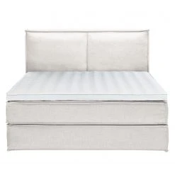 Boxspringbett Kinx - Stoff KINX: Weiß - 180 x 200cm - H2 - 130 cm -Deutschland Betten Verkäufe 2022 1000062032 180615 124848164 GALLERYIMAGES P000000001000062032