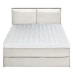 Boxspringbett Kinx - Stoff KINX: Weiß - 180 x 200cm - H2 - 130 cm -Deutschland Betten Verkäufe 2022 1000062032 180615 124849165 GALLERYIMAGES P000000001000062032