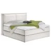Boxspringbett Kinx - Stoff KINX: Weiß - 180 x 200cm - H2 - 130 cm