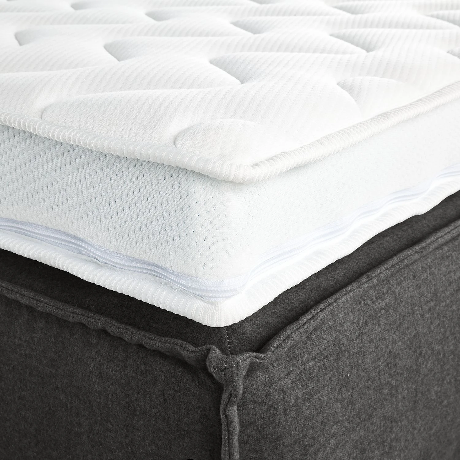 Boxspringbett Kinx - Stoff KINX: Anthrazit - 180 x 200cm - H2 - 130 cm 20 Boxspringbett Kinx - Stoff KINX: Anthrazit - 180 x 200cm - H2 - 130 cm – Bild 18