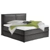 Boxspringbett Kinx - Stoff KINX: Anthrazit - 180 x 200cm - H2 - 130 cm
