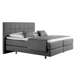 Loftscape Boxspringbett Tevin - Anthrazit - 160 x 200cm - Tonnentaschenfederkernmatratze - H3