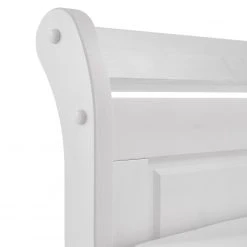 Maison Belfort Massivholz-Doppelbett Cenan - Kiefer massiv - Weiß gebeizt & lackiert - Liegefläche: 200 x 200 cm -Deutschland Betten Verkäufe 2022 1000104360 211122 08321000795 DETAILS P000000001000104360