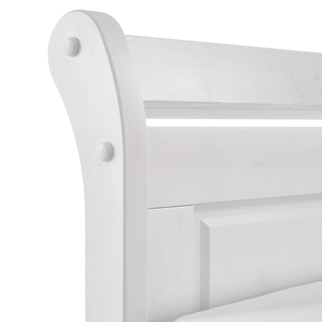 Maison Belfort Massivholz-Einzelbett Cenan - Kiefer Weiß - 100 x 200cm 8 Maison Belfort Massivholz-Einzelbett Cenan - Kiefer Weiß - 100 x 200cm – Bild 6