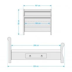 Maison Belfort Massivholzbett Cenan - Kiefer massiv 9 Maison Belfort Massivholzbett Cenan - Kiefer massiv -Deutschland Betten Verkäufe 2022 1000113522 211122 08322501890 SKETCH DETAILS P000000001000113522 sketch
