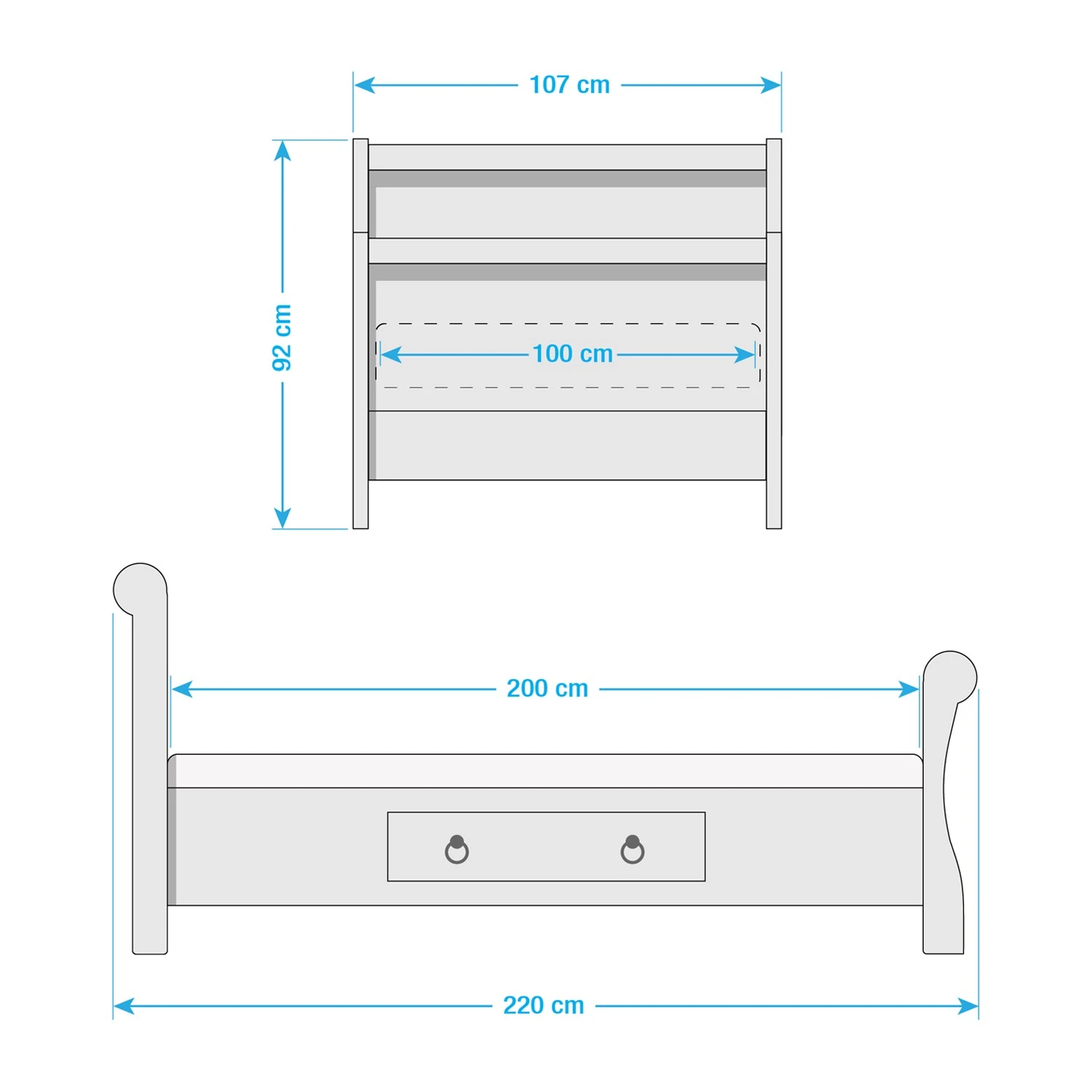 Maison Belfort Massivholzbett Cenan - Kiefer massiv 6 Maison Belfort Massivholzbett Cenan - Kiefer massiv – Bild 4