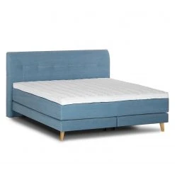 Mørteens Boxspringbett Mälby - Matt Hellblau - 200 x 200cm -Deutschland Betten Verkäufe 2022 1000119347 211007 09285900142 DETAILS P000000001000119347