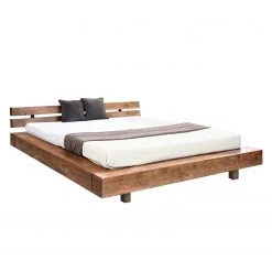 Wolf-Möbel Massivholzbett Guru - Akazie massiv - Akazie Braun