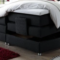 Loftscape Boxspringbett Jamana - motorisch verstellbar - inkl. Topper - Webstoff - Schwarz -Deutschland Betten Verkäufe 2022 1000123095 181115 15385105 GALLERYIMAGES P000000001000123095