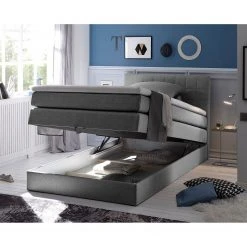 Loftscape Boxspringbett Harvi (inkl. Topper) - Grau - 120 x 200cm -Deutschland Betten Verkäufe 2022 1000123108 190802 16525700027 MOOD DETAILS P000000001000123108 mood
