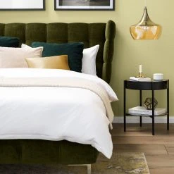 Studio Copenhagen Polsterbett Neo Samt - Antikgrün - 180 x 200cm -Deutschland Betten Verkäufe 2022 1000123186 210623 15301100024 DETAILS P000000001000123186