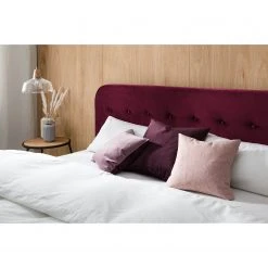 Mørteens Polsterbett Klink III - Samt-Optik - Bordeaux - 140 x 200cm -Deutschland Betten Verkäufe 2022 1000123586 201111 18202400024 DETAILS P000000001000123586