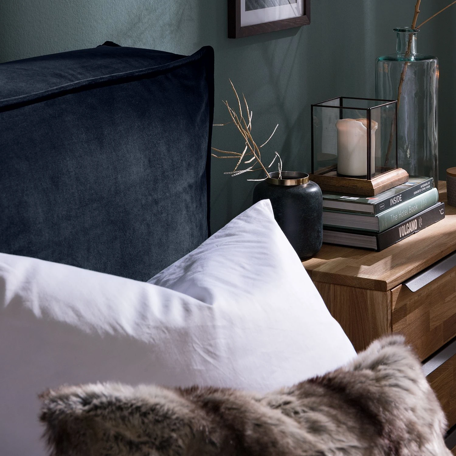 Boxspringbett Kinx - Samt Fraya: Marineblau - 180 x 200cm - H2 - 130 cm 18 Boxspringbett Kinx - Samt Fraya: Marineblau - 180 x 200cm - H2 - 130 cm – Bild 16