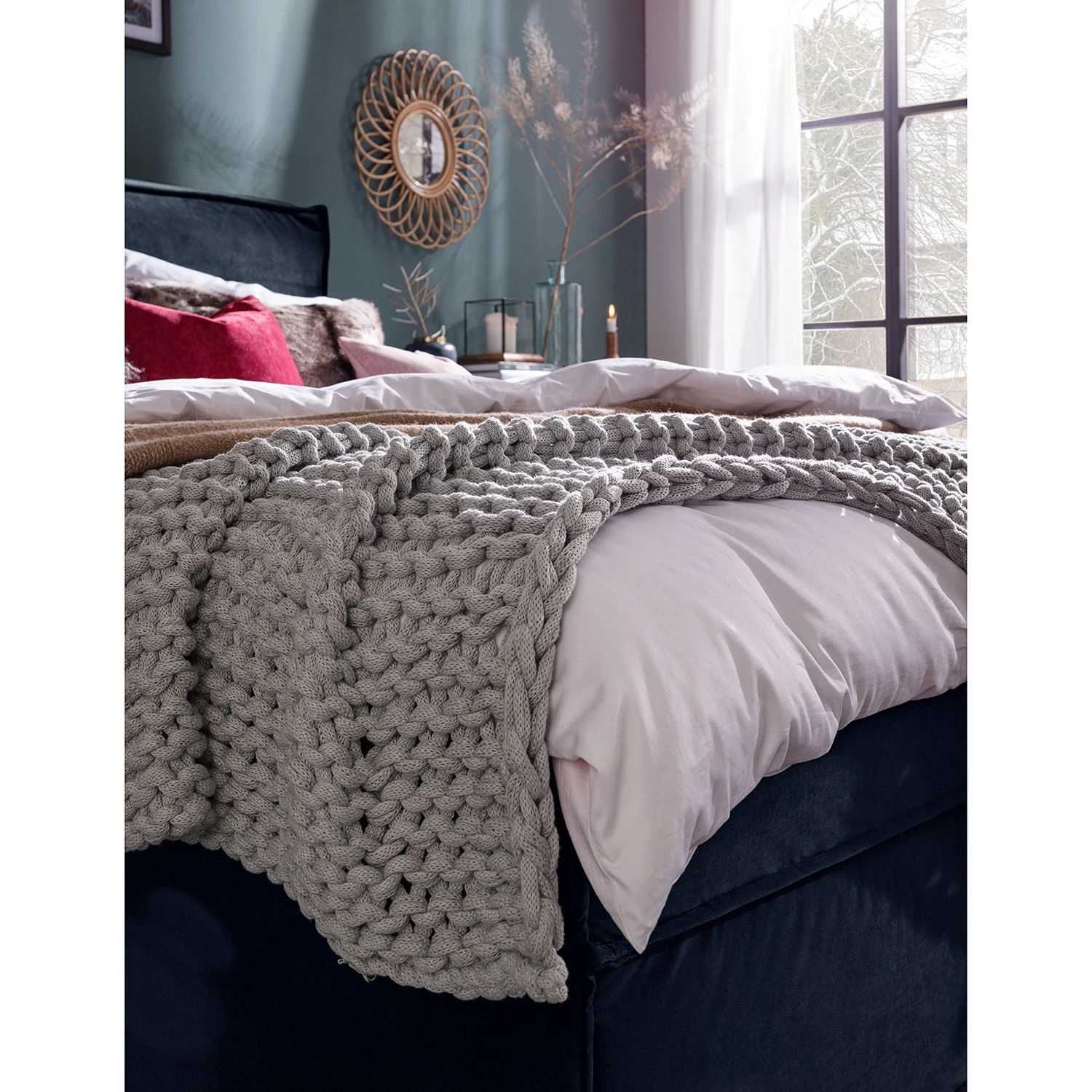 Boxspringbett Kinx - Samt Fraya: Marineblau - 180 x 200cm - H2 - 130 cm 19 Boxspringbett Kinx - Samt Fraya: Marineblau - 180 x 200cm - H2 - 130 cm – Bild 17