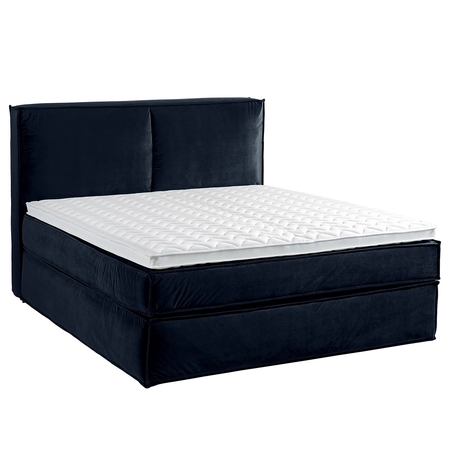 Boxspringbett Kinx - Samt Fraya: Marineblau - 180 x 200cm - H2 - 130 cm 8 Boxspringbett Kinx - Samt Fraya: Marineblau - 180 x 200cm - H2 - 130 cm – Bild 6