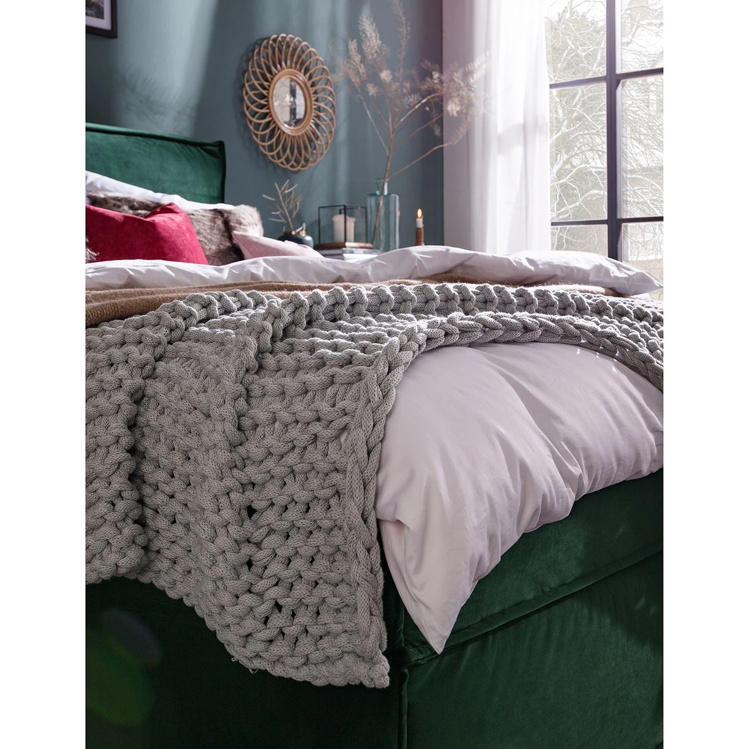 Boxspringbett Kinx - Samt Fraya: Teichgrün - 180 x 200cm - H2 - 130 cm 20 Boxspringbett Kinx - Samt Fraya: Teichgrün - 180 x 200cm - H2 - 130 cm – Bild 18
