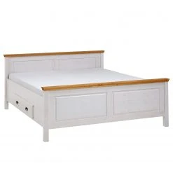 Maison Belfort Massivholzbett Bergen - Kiefer Weiß / Kiefer Laugenfarbig - 200 x 200cm 14 Maison Belfort Massivholzbett Bergen - Kiefer Weiß / Kiefer Laugenfarbig - 200 x 200cm -Deutschland Betten Verkäufe 2022 1000125638 211122 08323702152 DETAILS P000000001000125638