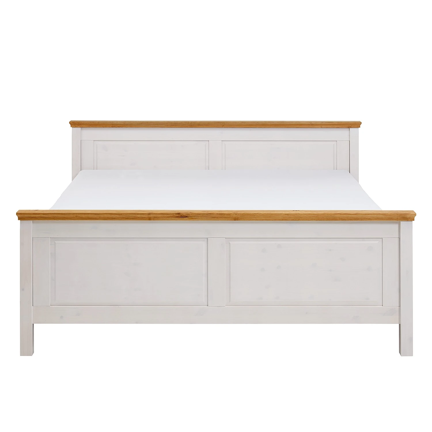 Maison Belfort Massivholzbett Bergen - Kiefer Weiß / Kiefer Laugenfarbig - 200 x 200cm 8 Maison Belfort Massivholzbett Bergen - Kiefer Weiß / Kiefer Laugenfarbig - 200 x 200cm – Bild 6