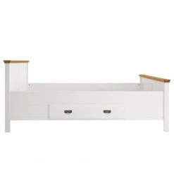 Maison Belfort Massivholzbett Bergen - Kiefer Weiß / Kiefer Laugenfarbig - 200 x 200cm 16 Maison Belfort Massivholzbett Bergen - Kiefer Weiß / Kiefer Laugenfarbig - 200 x 200cm -Deutschland Betten Verkäufe 2022 1000125638 220406 040 DETAILS P000000001000125638