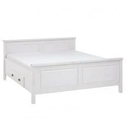 Maison Belfort Massivholzbett Bergen - Kiefer Weiß - 200 x 200cm -Deutschland Betten Verkäufe 2022 1000125643 211122 08323802195 DETAILS P000000001000125643