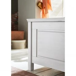 Maison Belfort Massivholzbett Bergen - Kiefer Weiß - 200 x 200cm -Deutschland Betten Verkäufe 2022 1000125643 211122 08324002237 DETAILS P000000001000125643