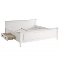 Maison Belfort Massivholzbett Bergen - Kiefer Weiß - 200 x 200cm -Deutschland Betten Verkäufe 2022 1000125643 220406 030 DETAILS P000000001000125643