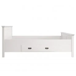 Maison Belfort Massivholzbett Bergen - Kiefer Weiß - 200 x 200cm -Deutschland Betten Verkäufe 2022 1000125643 220406 040 DETAILS P000000001000125643