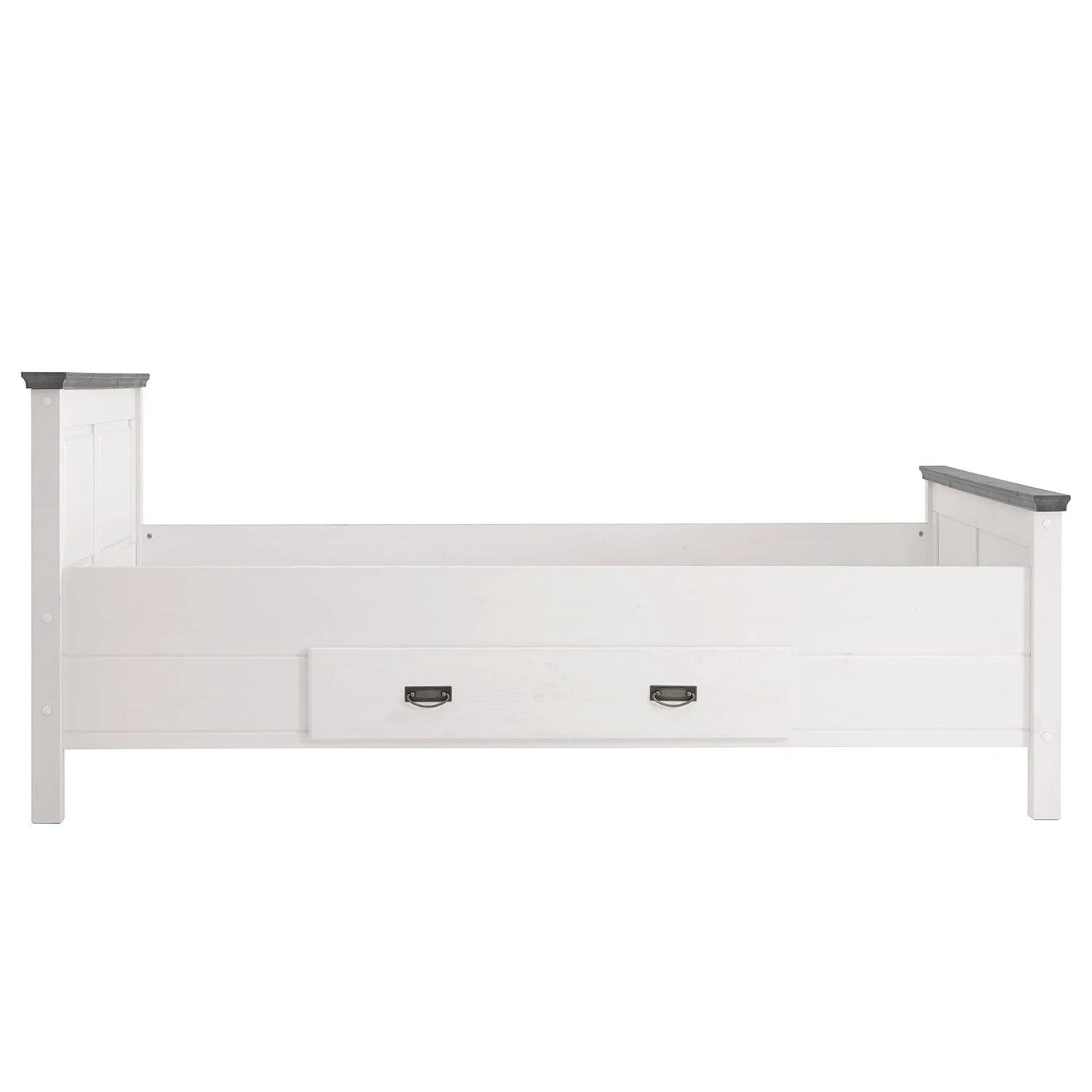 Maison Belfort Massivholzbett Bergen - Kiefer Weiß / Kiefer Grau - 140 x 200cm 7 Maison Belfort Massivholzbett Bergen - Kiefer Weiß / Kiefer Grau - 140 x 200cm – Bild 5