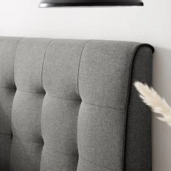 Mørteens Polsterbett Almonte - Webstoff / Gummibaum massiv - Hellgrau -Deutschland Betten Verkäufe 2022 1000131989 191031 06201400009 DETAILS P000000001000131989