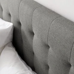 Mørteens Polsterbett Almonte - Webstoff / Gummibaum massiv - Hellgrau -Deutschland Betten Verkäufe 2022 1000131989 191031 06201400010 DETAILS P000000001000131989