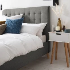 Mørteens Polsterbett Almonte - Webstoff / Gummibaum massiv - Hellgrau -Deutschland Betten Verkäufe 2022 1000131989 191031 06201400011 DETAILS P000000001000131989