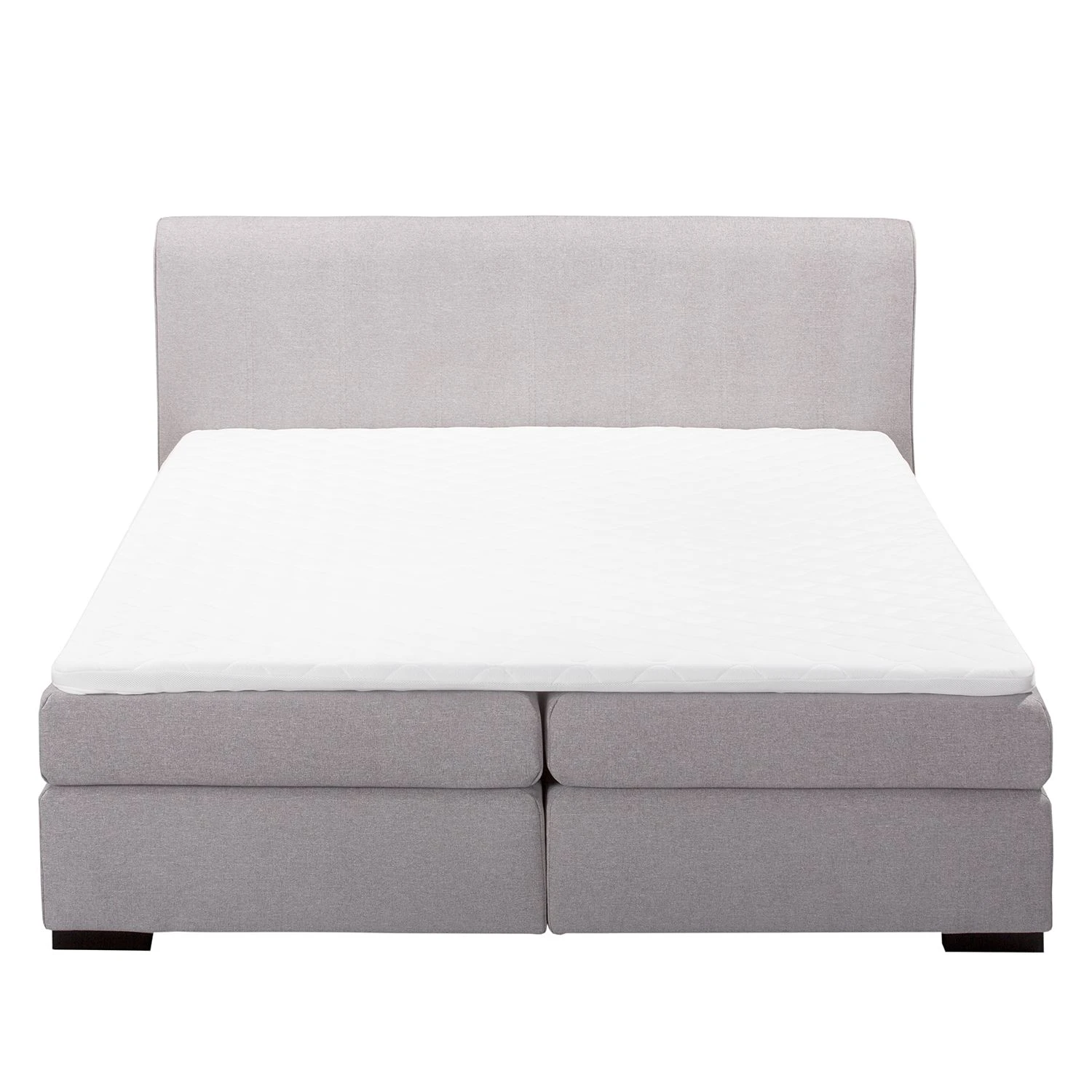 Maison Belfort Boxspringbett Willard - Strukturstoff - Grau - 140 x 200cm 4 Maison Belfort Boxspringbett Willard - Strukturstoff - Grau - 140 x 200cm – Bild 2