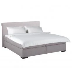 Maison Belfort Boxspringbett Willard - Strukturstoff - Grau - 140 x 200cm