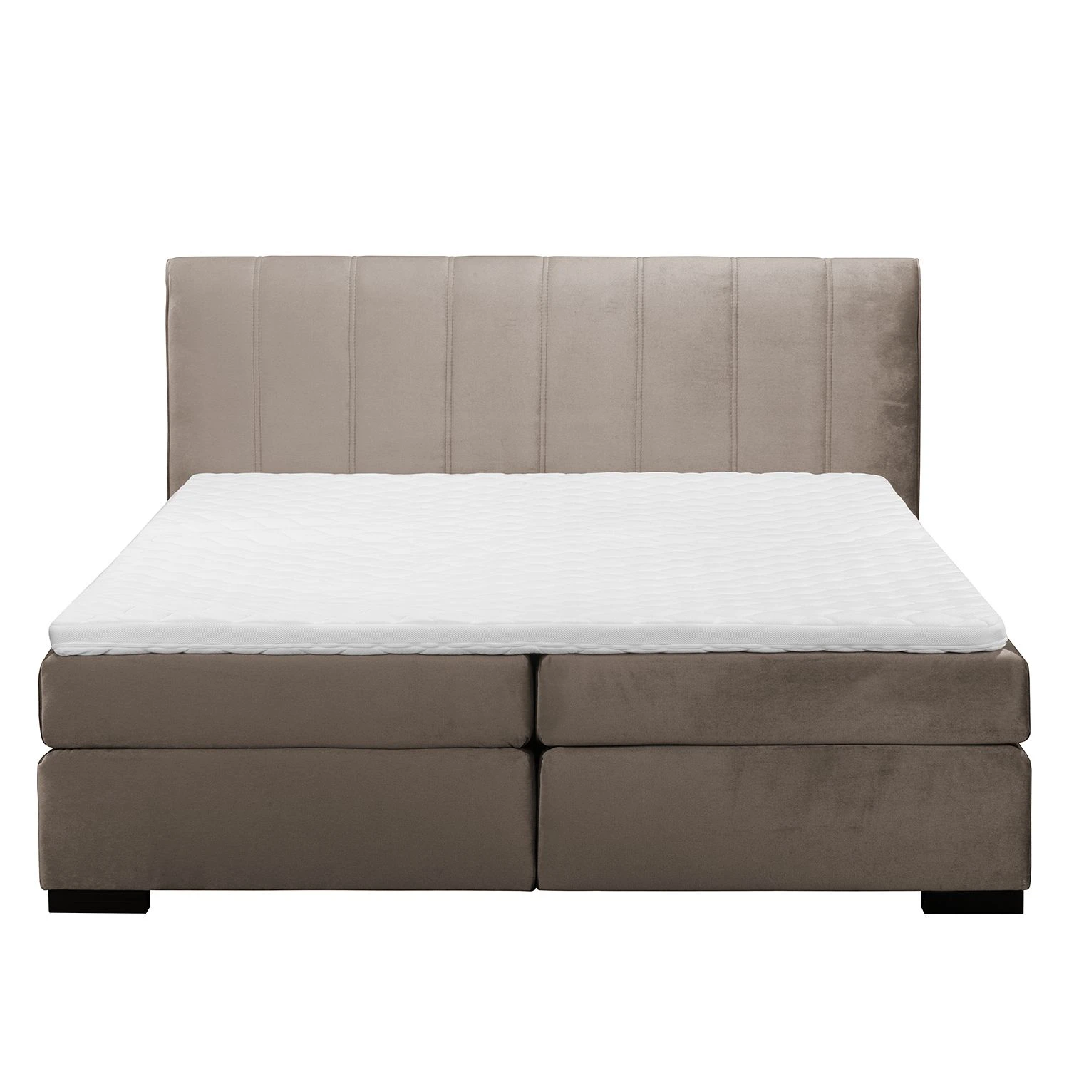 Maison Belfort Boxspringbett Willard I - Webstoff - Taupe - 140 x 200cm 4 Maison Belfort Boxspringbett Willard I - Webstoff - Taupe - 140 x 200cm – Bild 2