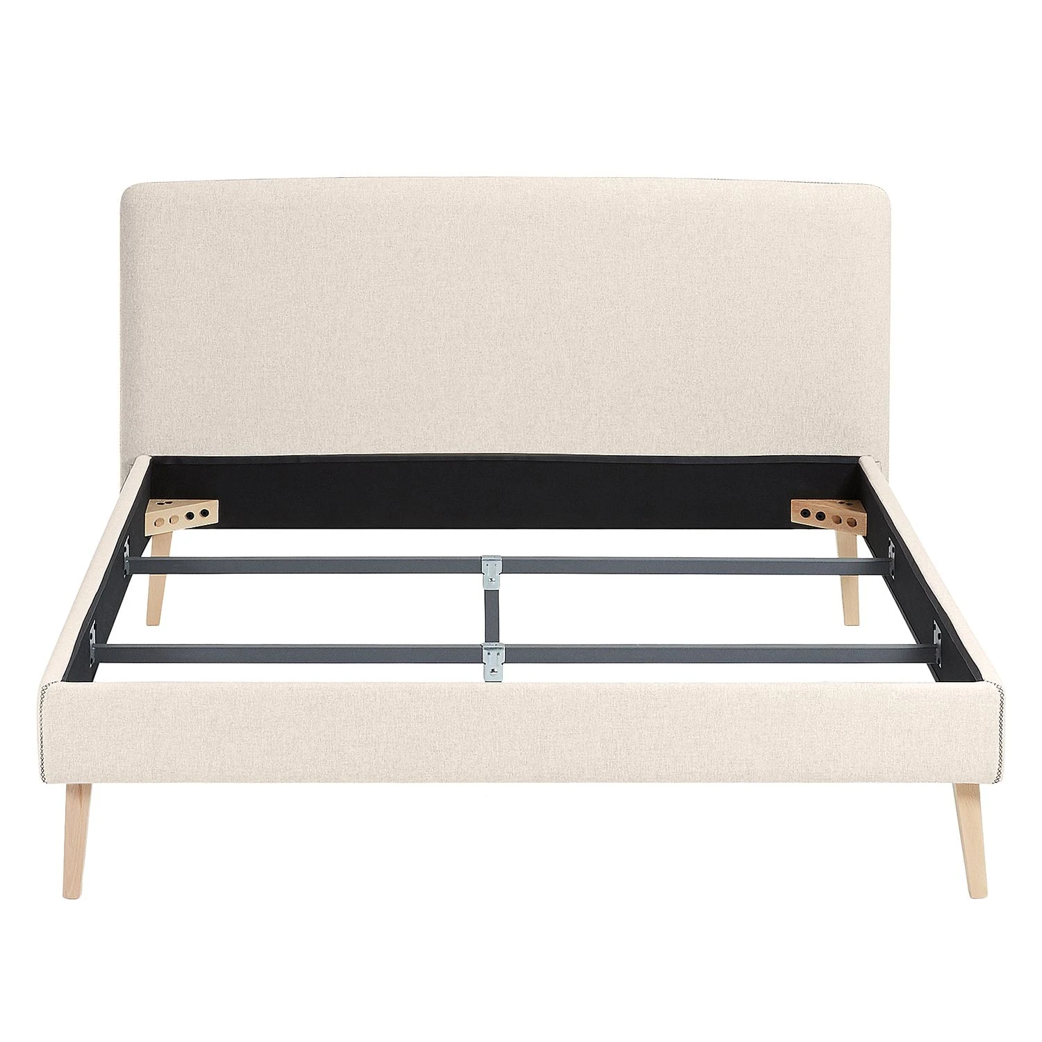 Norrwood Polsterbett Feda - Webstoff - 160 x 200cm - Beige meliert 6 Norrwood Polsterbett Feda - Webstoff - 160 x 200cm - Beige meliert – Bild 4