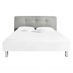 Bett SKØP VI - Hellgrau / Weiß - 140 x 200cm -Deutschland Betten Verkäufe 2022 1000142447 181116 132652164 GALLERYIMAGES P000000001000142447