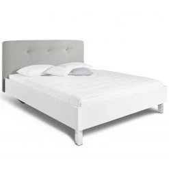 Bett SKØP VI - Hellgrau / Weiß - 140 x 200cm -Deutschland Betten Verkäufe 2022 1000142447 210810 16174700464 DETAILS P000000001000142447