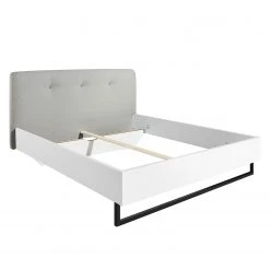 Bett SKØP VII - Hellgrau / Weiß - 140 x 200cm -Deutschland Betten Verkäufe 2022 1000142448 181116 132656174 GALLERYIMAGES P000000001000142448