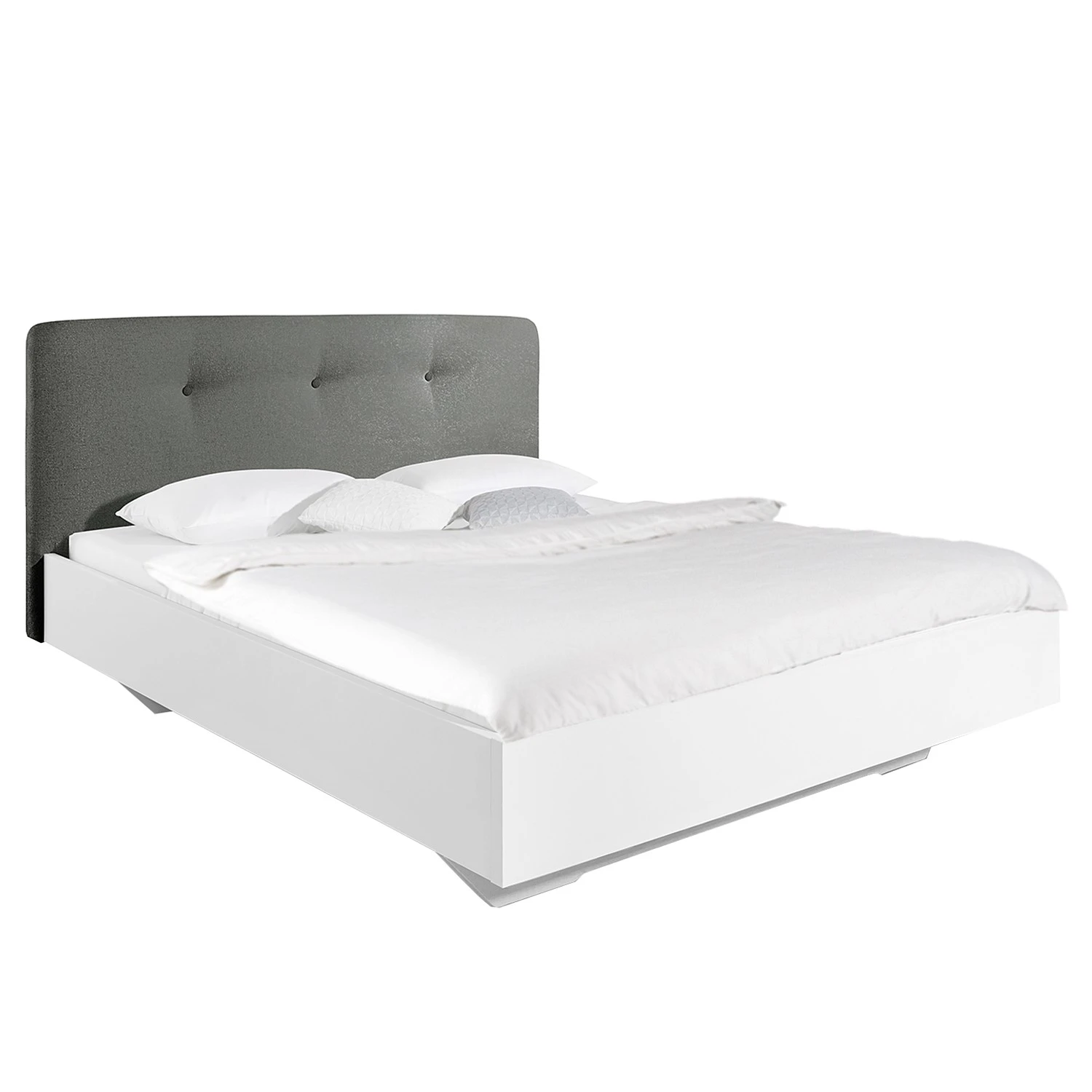 Bett SKØP IV - Dunkelgrau / Weiß - 140 x 200cm 3 Bett SKØP IV - Dunkelgrau / Weiß - 140 x 200cm