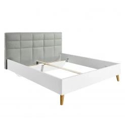 Bett SKØP IX - Hellgrau / Weiß - 140 x 200cm -Deutschland Betten Verkäufe 2022 1000142623 181116 132802300 GALLERYIMAGES P000000001000142623