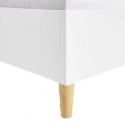 Bett SKØP IX - Hellgrau / Weiß - 140 x 200cm -Deutschland Betten Verkäufe 2022 1000142623 181116 132803301 GALLERYIMAGES P000000001000142623